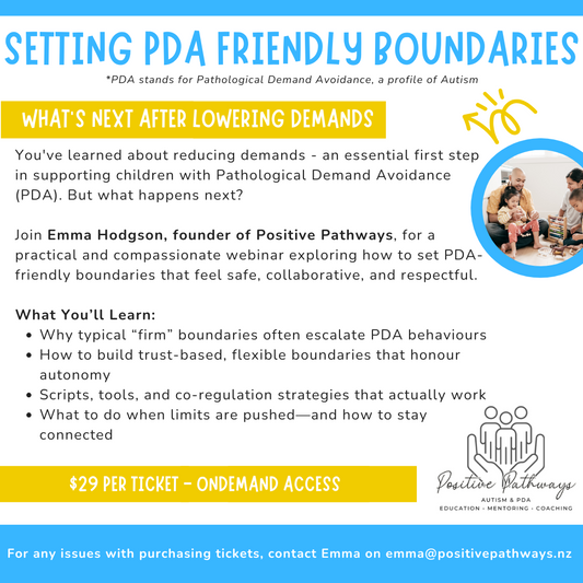 Webinar: Setting PDA Friendly Boundaries